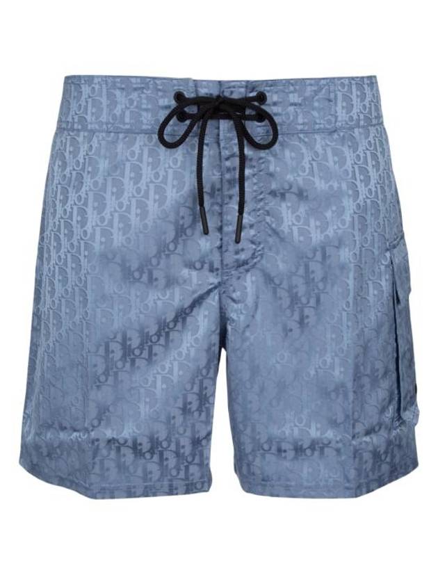 디올 오블리크 팔리 스윔 쇼츠 블루