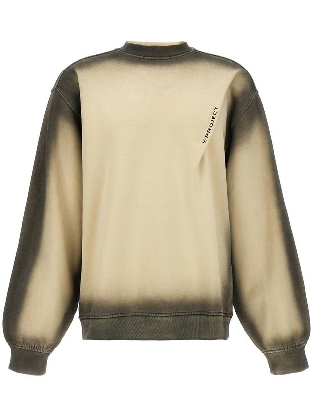 와이프로젝트 'Pinched Logo' sweatshirt 204SH001BEIGESPRAY