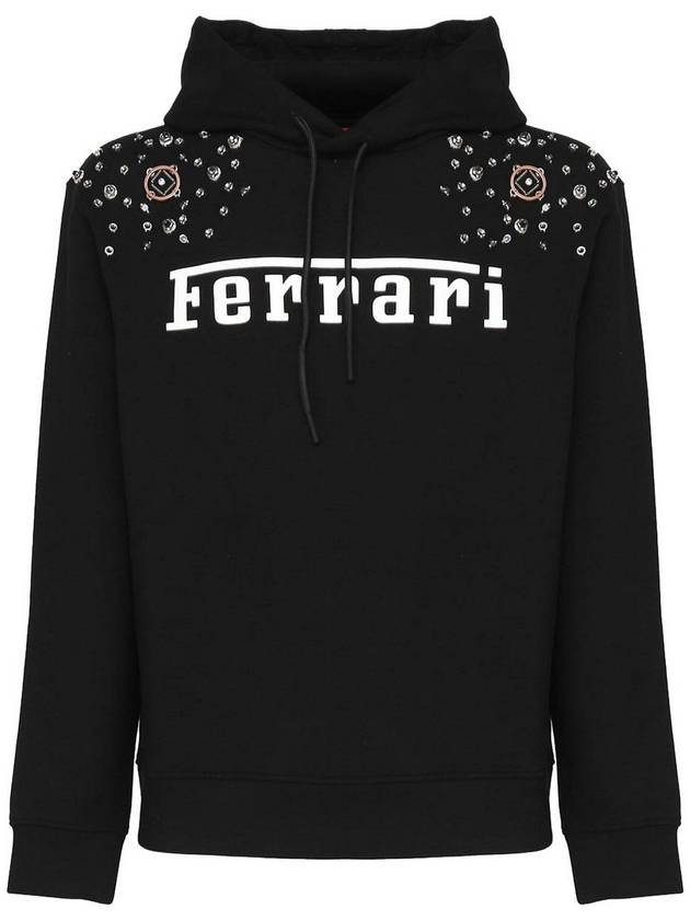 Ferrari Logo Sweatshirt With Hood