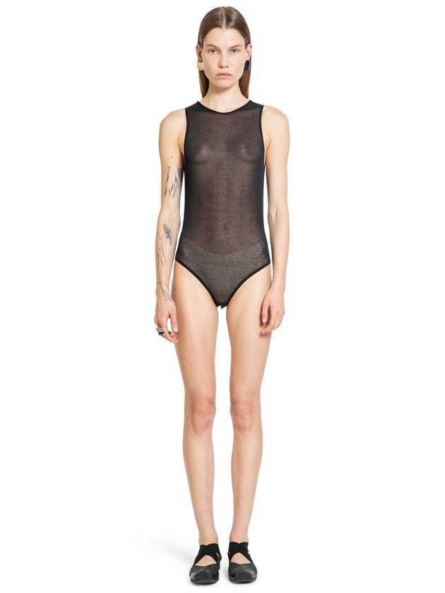 UMA WANG WOMAN BLACK BODYSUITS