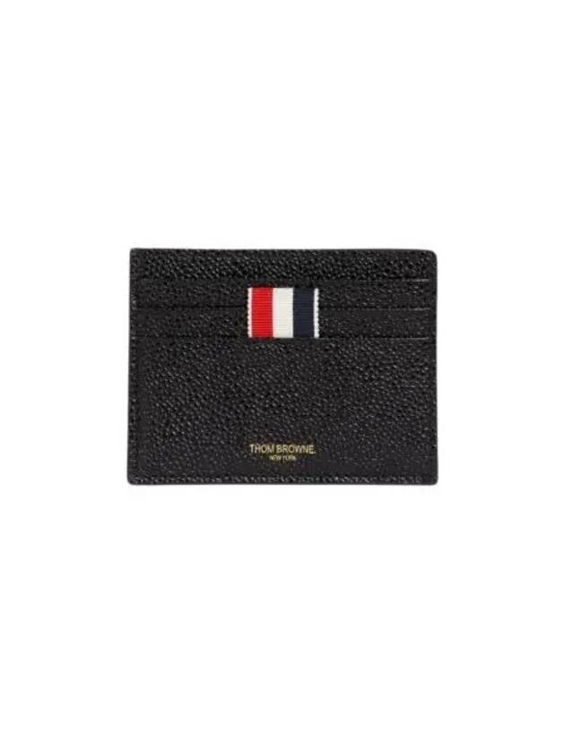 톰브라운 페블 그레인 레더 디보스 사선 노트 컴파트먼트 카드 홀더 블랙 Thom Browne Pebble Grain Leather Debossed 4 Bar Note Compartment Card Holder Black