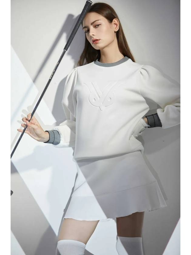 베라숄더 심볼 크루 넥_NF05WTS722WH