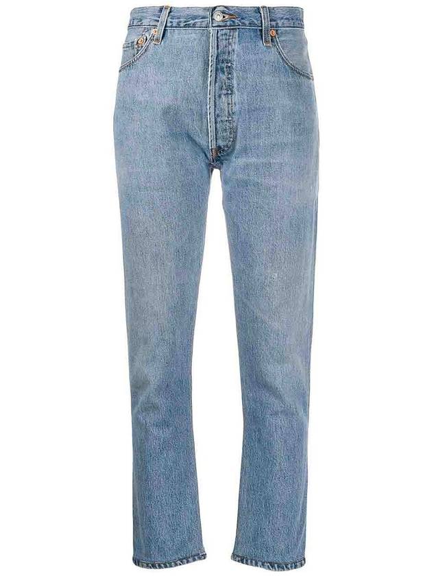 Re/Done High-Rise Cropped Jeans