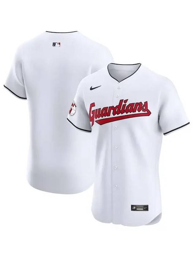 1100509 나이키 MLB 클리블랜드 가디언즈 얼터네이트 Vapor Premier Elite Patch 저지 화이트