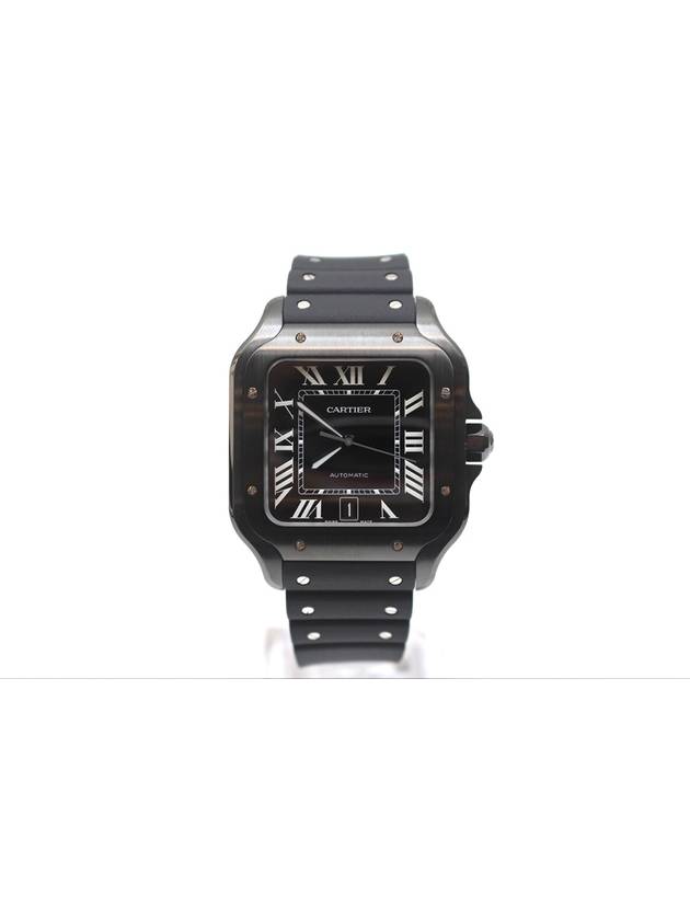 까르띠에 산토스 드 워치 라지 블랙 오토매틱 WSSA0039
