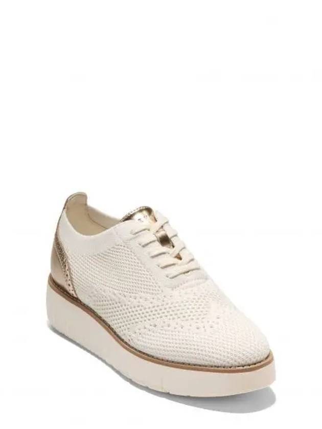 우먼 콜한 그랜드 시티 플랫폼 옥스포드 아이보리 Knit 소프트 골드 메탈릭 10351320