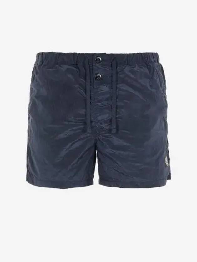 스톤 아일랜드 B0643 나일론 메탈 스위밍 트렁크 네이비 블루 21FW Stone Island B0643 Nylon Metal Swimming Trunk Navy Blue 21FW