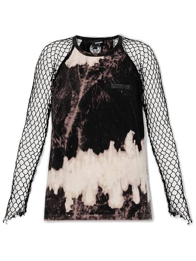 Dsquared2 타이 다이드 네트 티셔츠