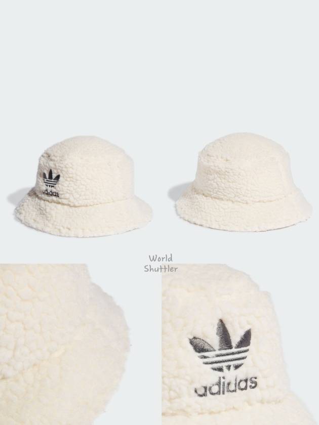 아디다스 여성벙거지모자 겨울 양털버킷햇 뽀글이모자