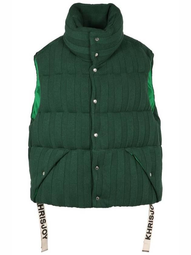 크리스조이 퍼프 니트 패디드 베스트