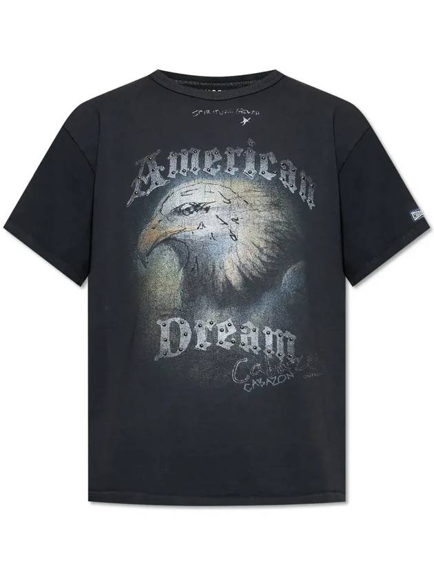 Misbhv American Dream 스터드 장식 티셔츠 250M125_BLACK