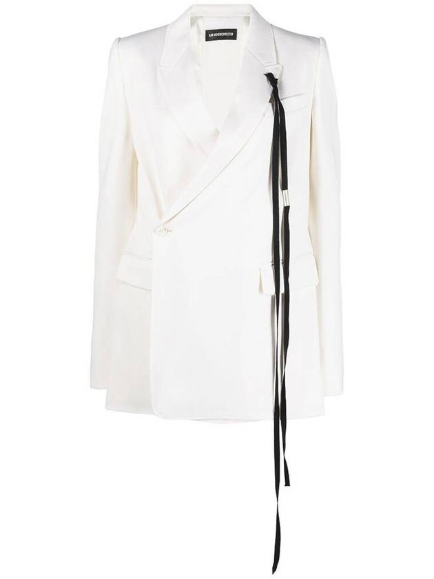 Ann Demeulemeester White Edith wrap blazer