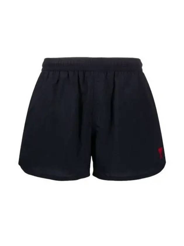 아미 하트 로고 스윔 쇼츠 네이비 AMI de Coeur Swim Shorts Navy