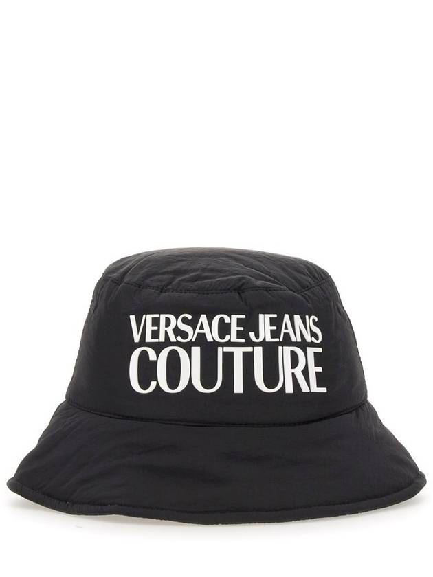 Versace Jeans Couture 로고 디테일 버킷 모자