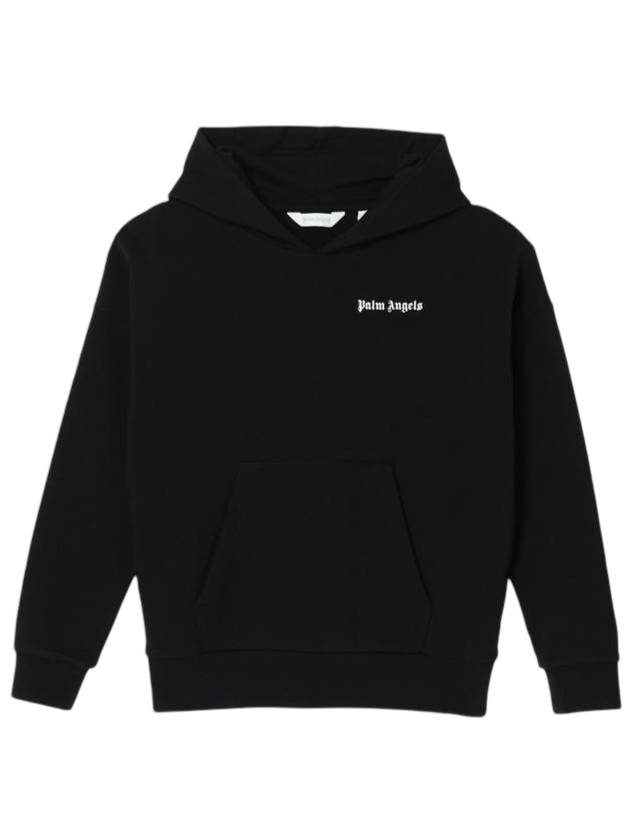 팜엔젤스 로고 후드 탑 블랙