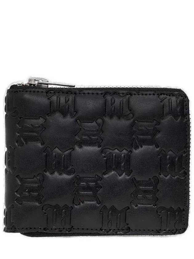 Misbhv 모노그램 지퍼 2단 지갑 3021A2220_BLACK