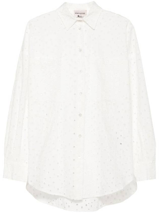 세미쿠튀르 여성 DEBORAH OVERSIZED SANGALLO 셔츠 S4SG03A01 0