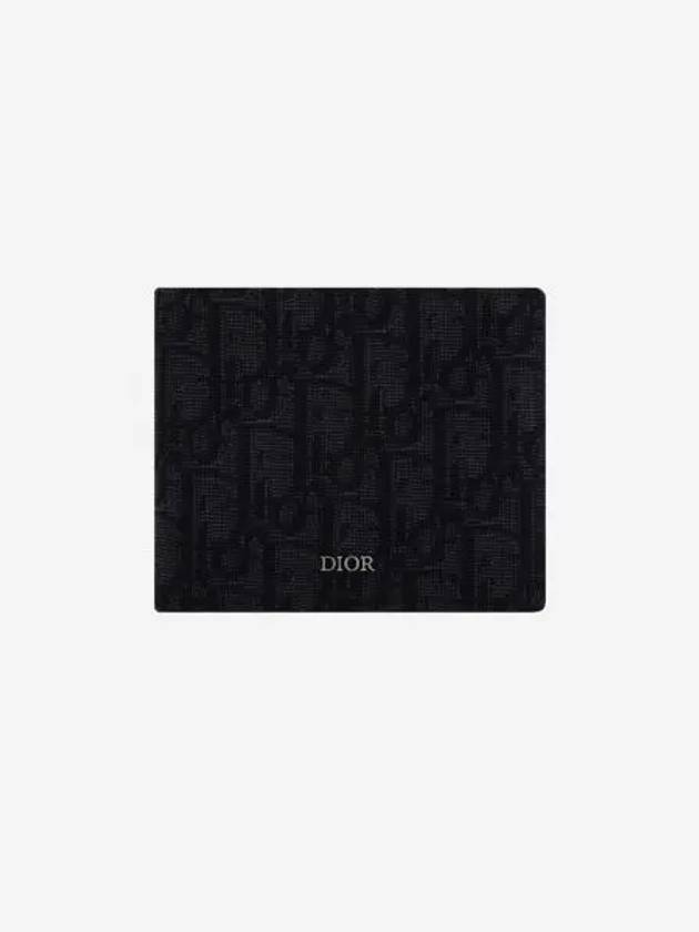 디올 지갑 블랙 디올 오블리크 자카드 Dior Wallet Black Dior Oblique Jacquard
