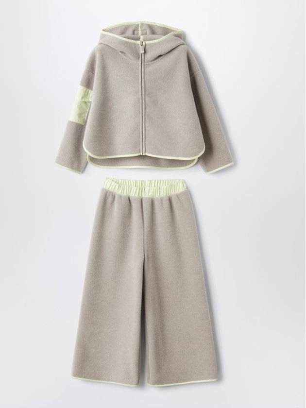 Fleece Grey/yellow Lime Suit