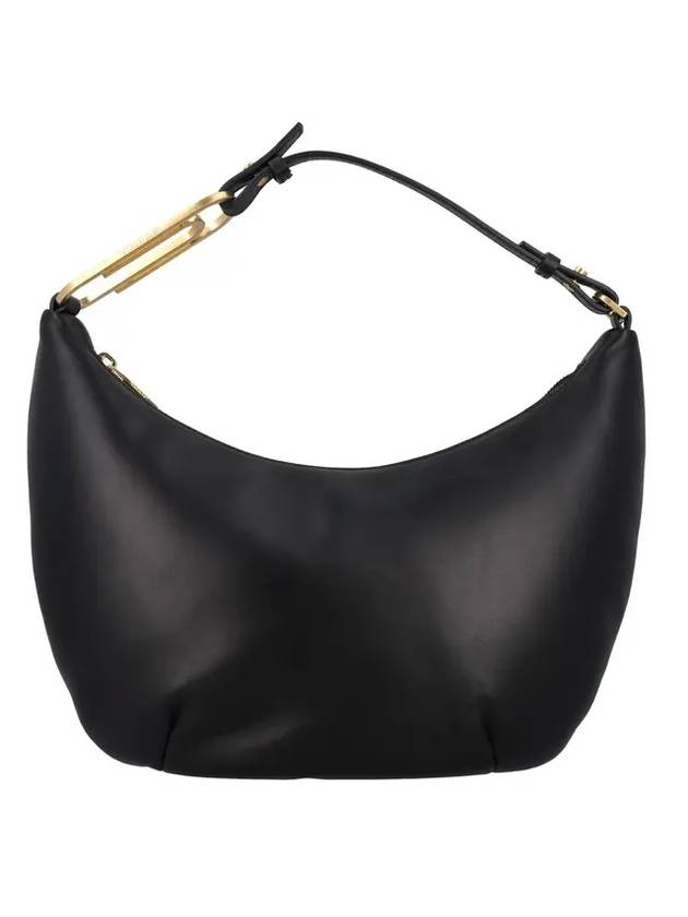 오프화이트 페이퍼클립 호보 숄더 백 블랙