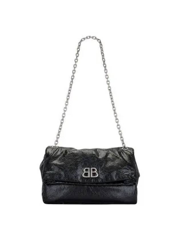 발렌시아가 모나코 미디움 체인 백 블랙 Balenciaga Monaco Medium Chain Bag Black
