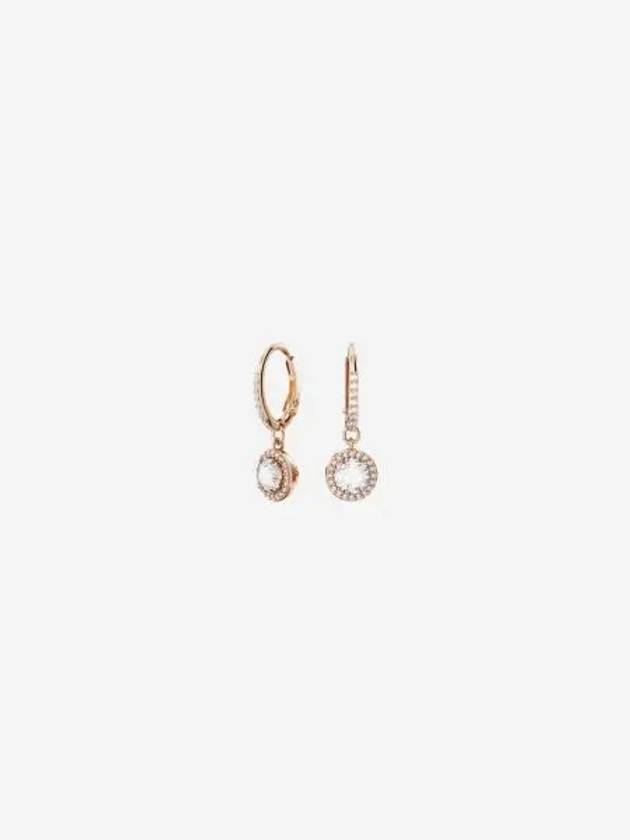W 스와로브스키 콘스텔라 드롭 이어링 화이트 로즈 골드 플래팅 W Swarovski Constella Drop Earrings White Rose Gold Plated