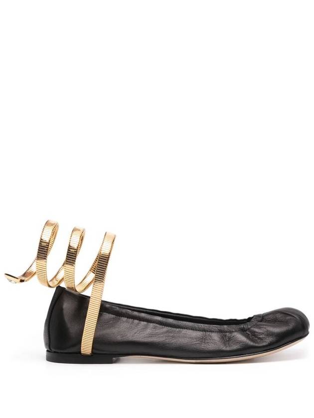 Rene Caovilla - Black Gold Ballet Flats