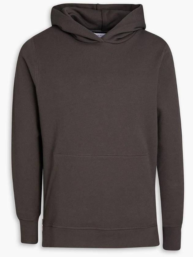 존엘리어트 Villian zip detailed French cotton terry hoodie