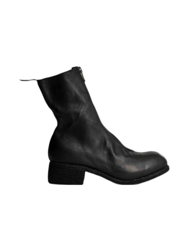 구이디 베이비 칼프스킨 미들부츠 블랙