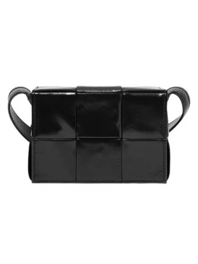 보테가 베네타 미니 레더 카세트백 블랙 Bottega Veneta Mini Leather Cassette Black