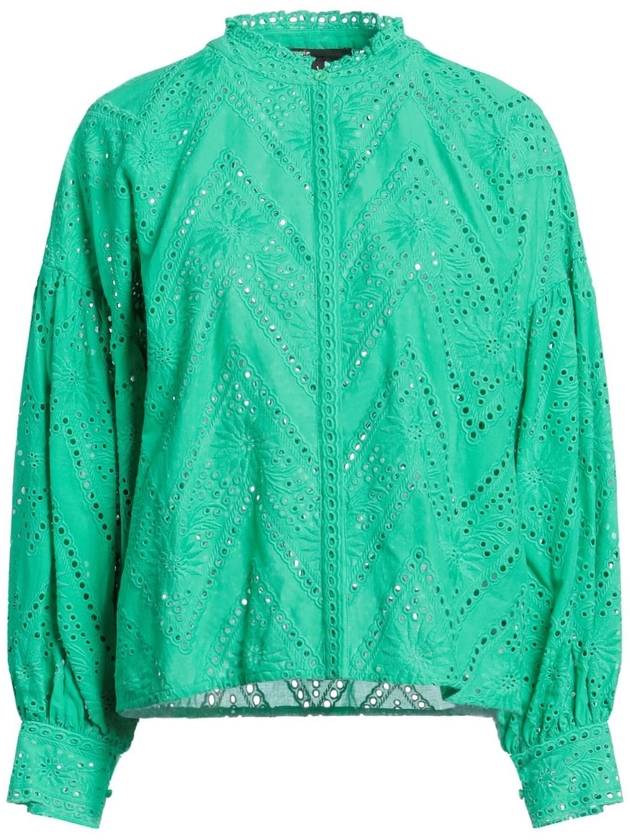 마쥬 레이스 소재 셔츠   블라우스