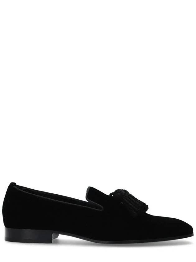 Jimmy Choo Foxley 태슬 디테일 로퍼 FOXLEYMVEL_BLACK