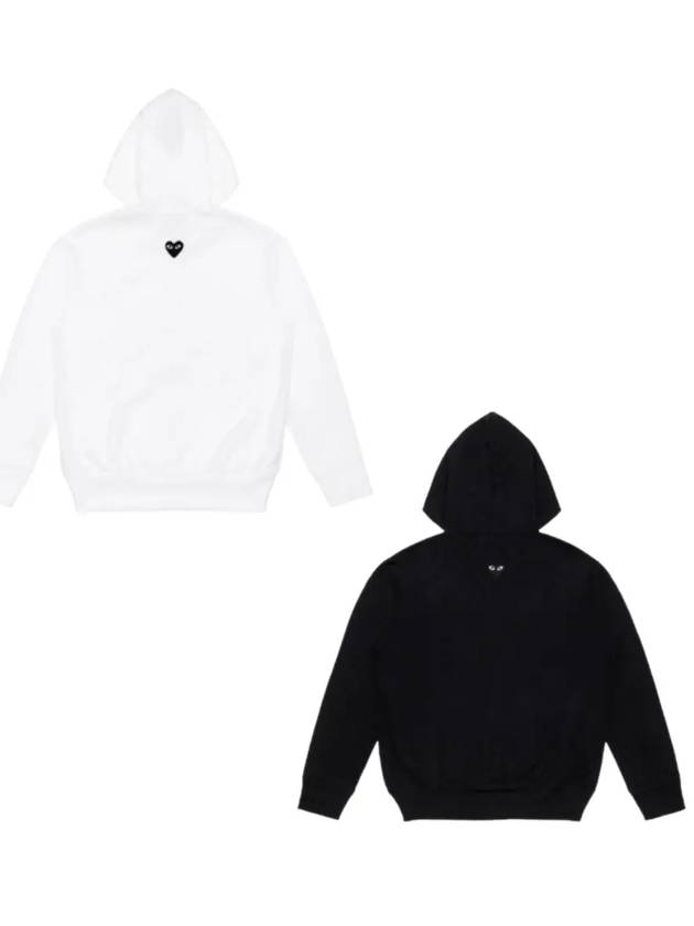 꼼데가르송 후드집업 폴리에스터 블랙 와펜