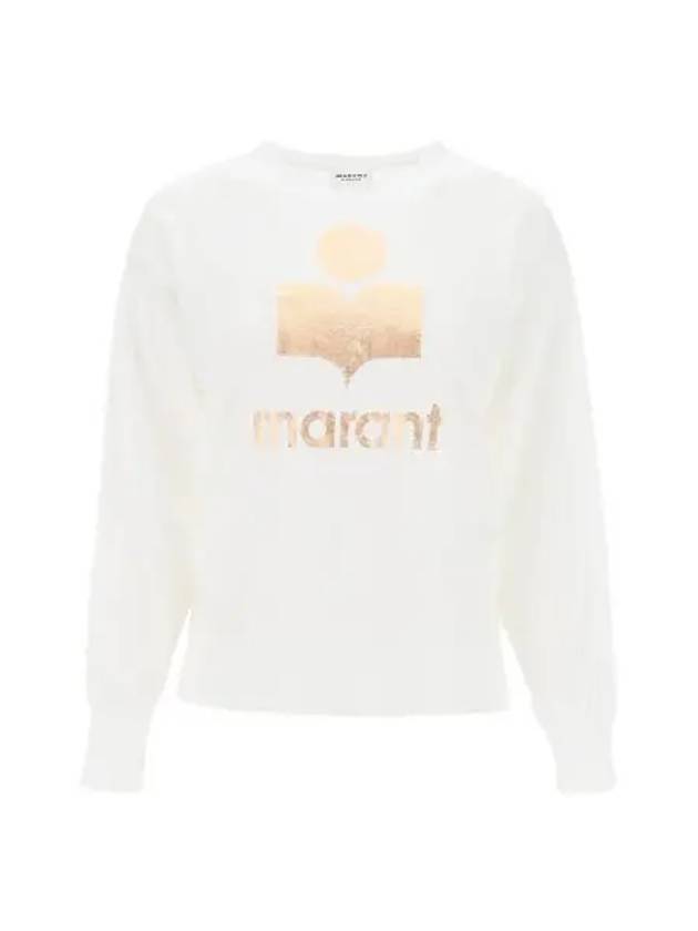 W 이자벨 마랑 클로위아 리넨 롱슬리브 티셔츠 화이트 라이트 골드 24SS W Isabel Marant Klowia Linen LS T Shirt White Light Gold 24SS