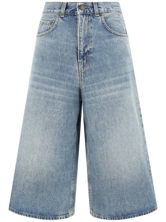 하이쿠레 무릎 길이 데님 버뮤다 반바지 HEW03339DF095_L0850