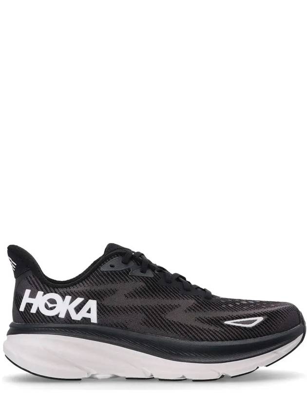 호카오네오네 클리프톤 9 레이스업 로우탑 스니커즈 블랙