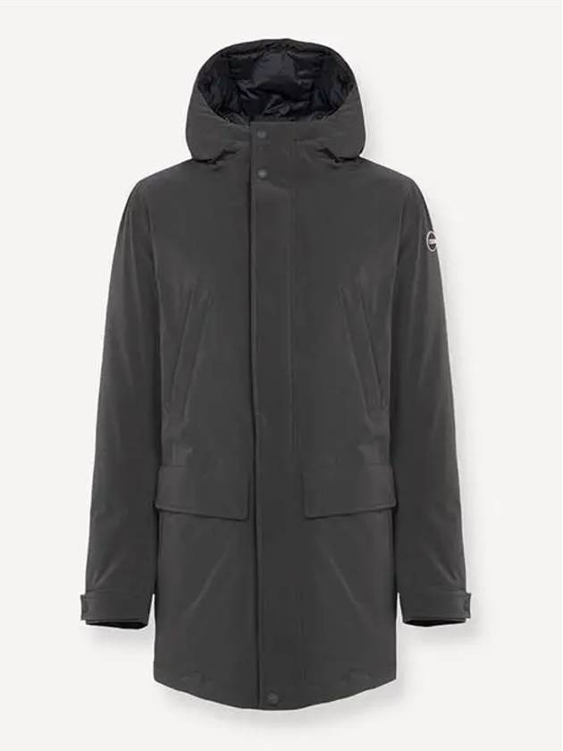 24FW 콜마르 로고패치 후드 다운파카 블랙