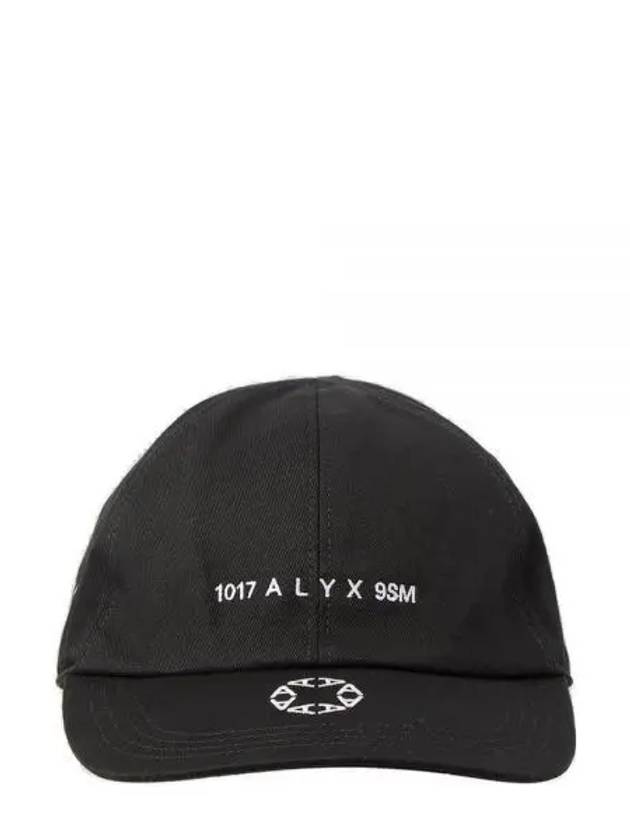 1017 알릭스 9SM 로고 자수 야구 모자 여성 AAUHA0060FA03CF22BLK0001