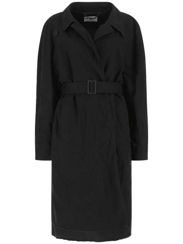 22SS Balenciaga 미드나이트 블루 코튼 overcoat 698285TKP06 0100