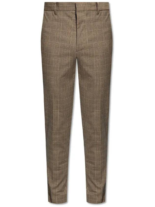 올세인츠 테일러드 체크 패턴 팬츠 MAFFRETTM023QA_STONETAUPE