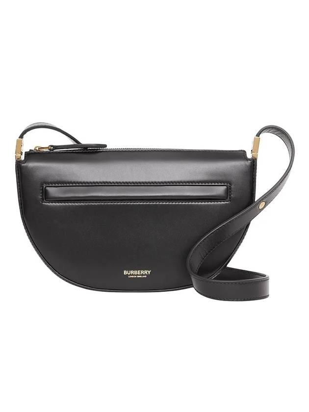 버버리 레더 지퍼 미니 올림피아 숄더 백 블랙