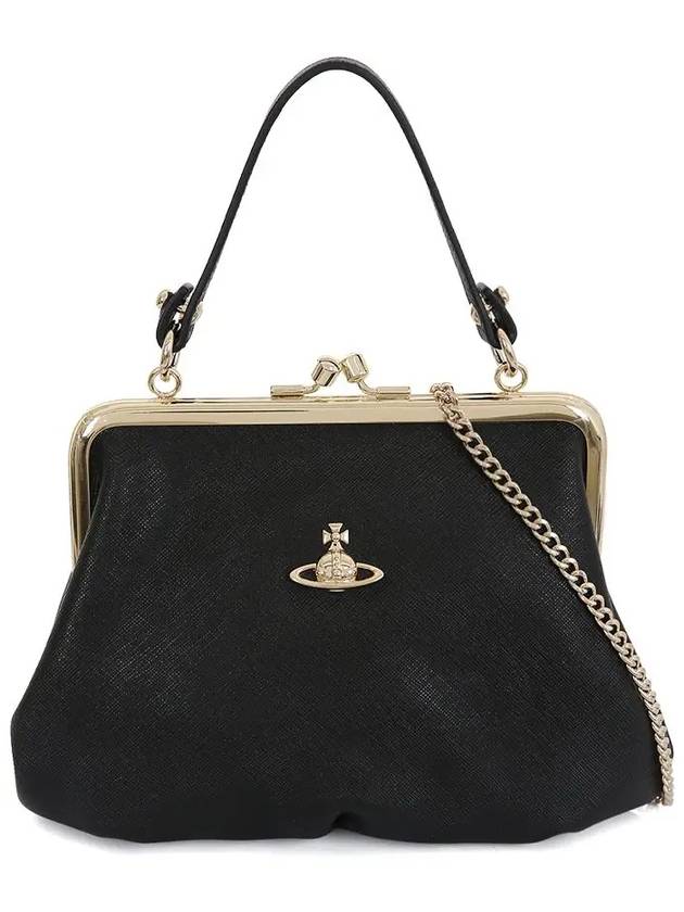 25F W 4B010007W L001N N402 비비안웨스트우드 그레니 프레임 펄스 블랙 핸드백