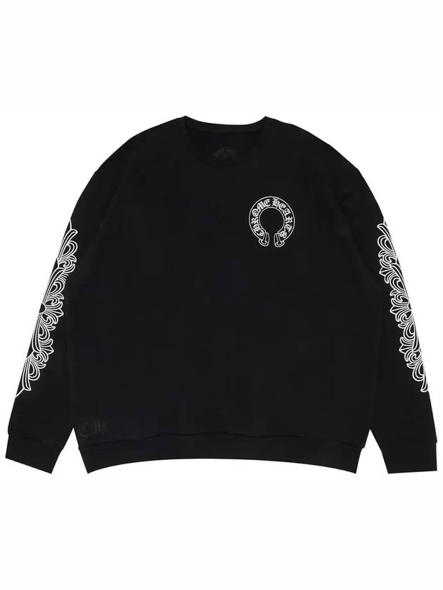 크롬하츠 홀스슈 크루넥 블랙