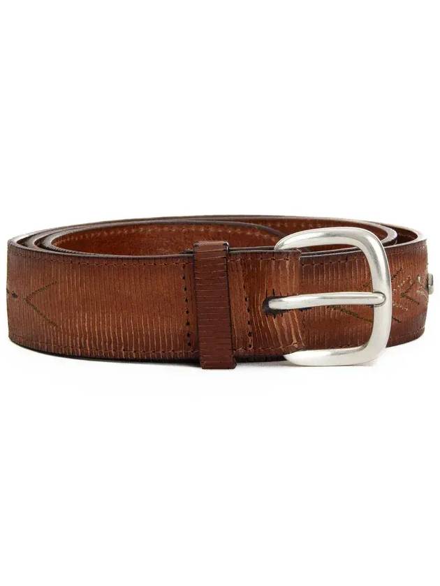 오르치아니 자수 벨트 U08300BCZ_CUOIO