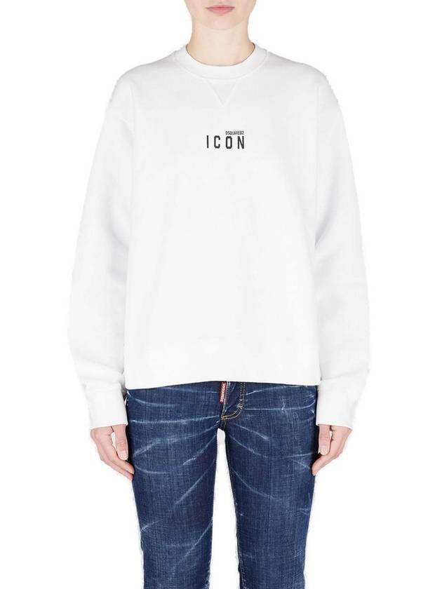 Dsquared2 로고 프린트 크루넥 스웨트셔츠