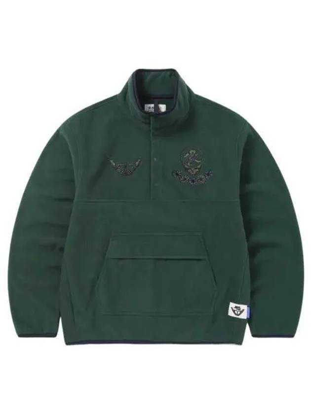 디스이즈네버댓 x 그레이트풀 데드 SYF 플리스 풀오버 다크 그린 Thisisneverthat x Grateful Dead SYF Fleece Pullover Dark Green