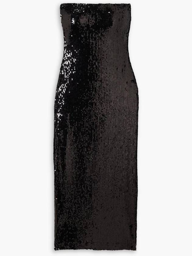 NB07 SPRWMN 여성 원피스 Strapless sequined satin midi dress 1647597289883289