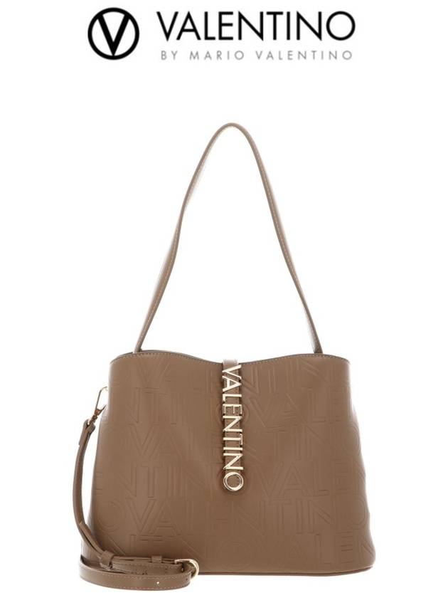 발렌티노 마리오 리오 스타일 숄더스트랩 핸드백 베이지 VBS8AD07