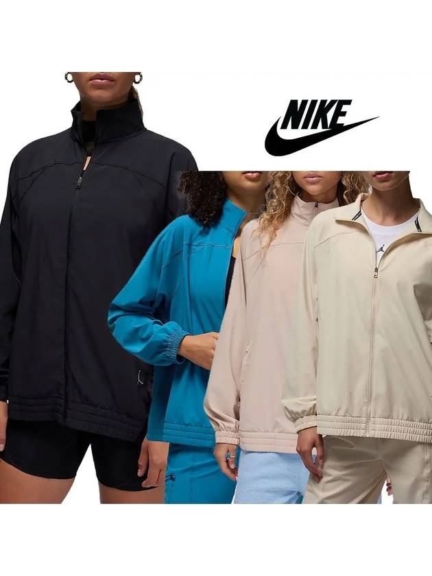나이키 바람막이 여성 조던 우븐 탑 재킷 4컬러 블랙 블루 핑크 아이보리