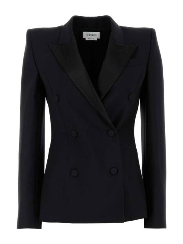 25SS 알렉산더 맥퀸 수트 자켓 818905QJAEK 1000 Black